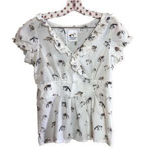 Anthropologie 8 Raccoon Top